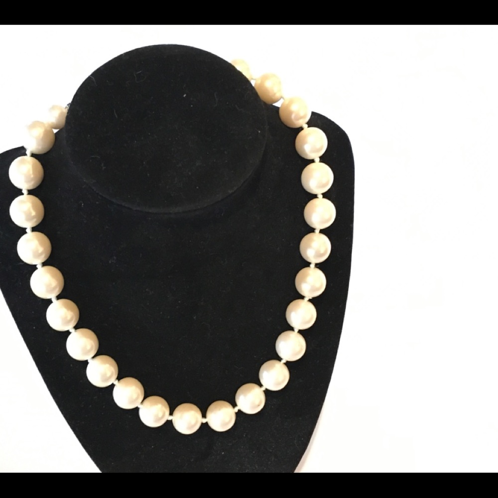 White Bead Necklace